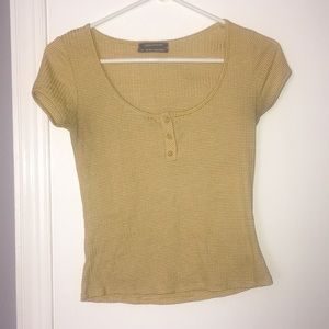 Urban Outfitters Yellow Cropped Top